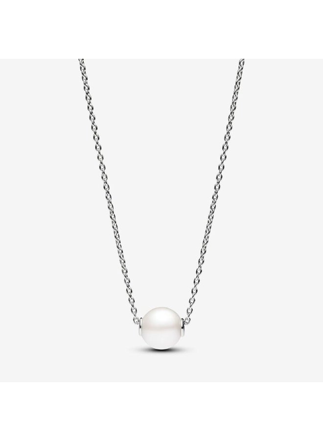 دورا قلادة قصيرة مع قلادة من اللؤلؤ المزروع في المياه العذبة