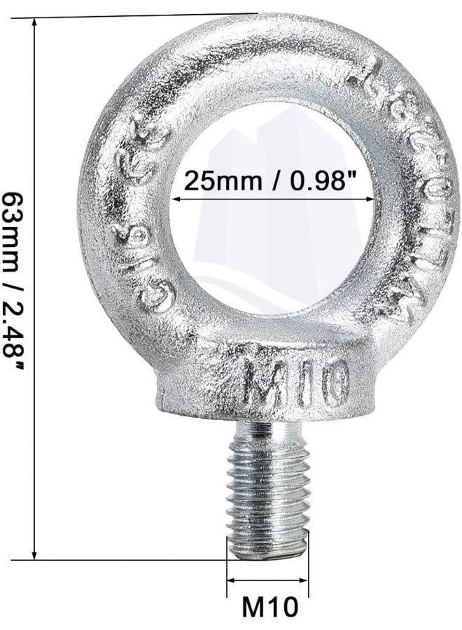 Royal Apex Gi Lifting Ring Eye Bolts Male Thread Screw For Lifting Equipment Binding Rope Etc 10Mm  - Image 2