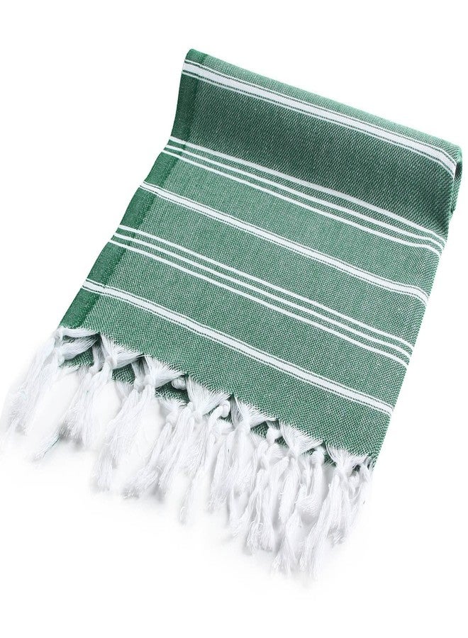 Cacala 100% Turkish Cotton Kitchen Tea Towels, Highly Absorbent Luxury Soft Quick Drying Dish Towel with Hanging Loop for Gym, Yoga, Bath, Sports, Cleaning and Kitchen (23 x 36), Army Green - Image 5