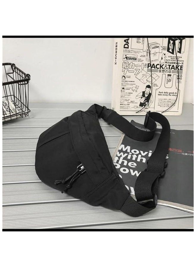 High-Quality Waist Bag with Three Zippers for Travel, Hiking, Running & Sports – Unisex – Ideal for Daily Use – Satin Material - Image 1