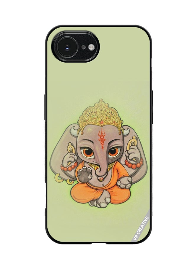 Protective Case Cover For Apple iPhone 16e Ganpati Bappa Design Multicolour