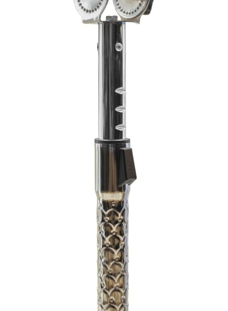 REBENUO Silver Acrylic Quran Holder with Metal Base - Image 4