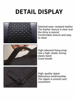 GROIC Car Neck Pillows,Pu Leather 2pieces Pack Headrest Fit for Most Cars,Neck Rest Cushions, Relaxing Neck Support headrests,Automotive Interior  - Image 5