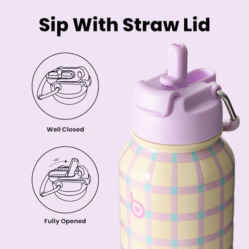 BOTTLE BOTTLE 32oz Insulated Water Bottle Stainless Steel Sport Water Bottle with Straw Dual-use Lid Design for Gym with Pill Box (VivaBands) - Image 3