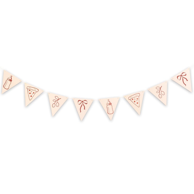 MUWEOL That's Amore Banner - Italian Theme Bachelorette Party Decor,That's Amore Theme Bridal Shower Decoration,Ciao Amore Party Pennant Banner (Amore Pennant) - Image 1