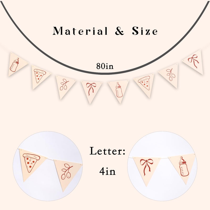 MUWEOL That's Amore Banner - Italian Theme Bachelorette Party Decor,That's Amore Theme Bridal Shower Decoration,Ciao Amore Party Pennant Banner (Amore Pennant) - Image 2