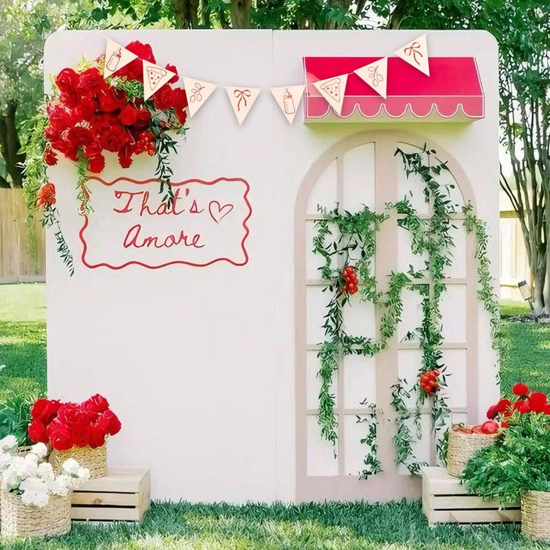 MUWEOL That's Amore Banner - Italian Theme Bachelorette Party Decor,That's Amore Theme Bridal Shower Decoration,Ciao Amore Party Pennant Banner (Amore Pennant) - Image 3