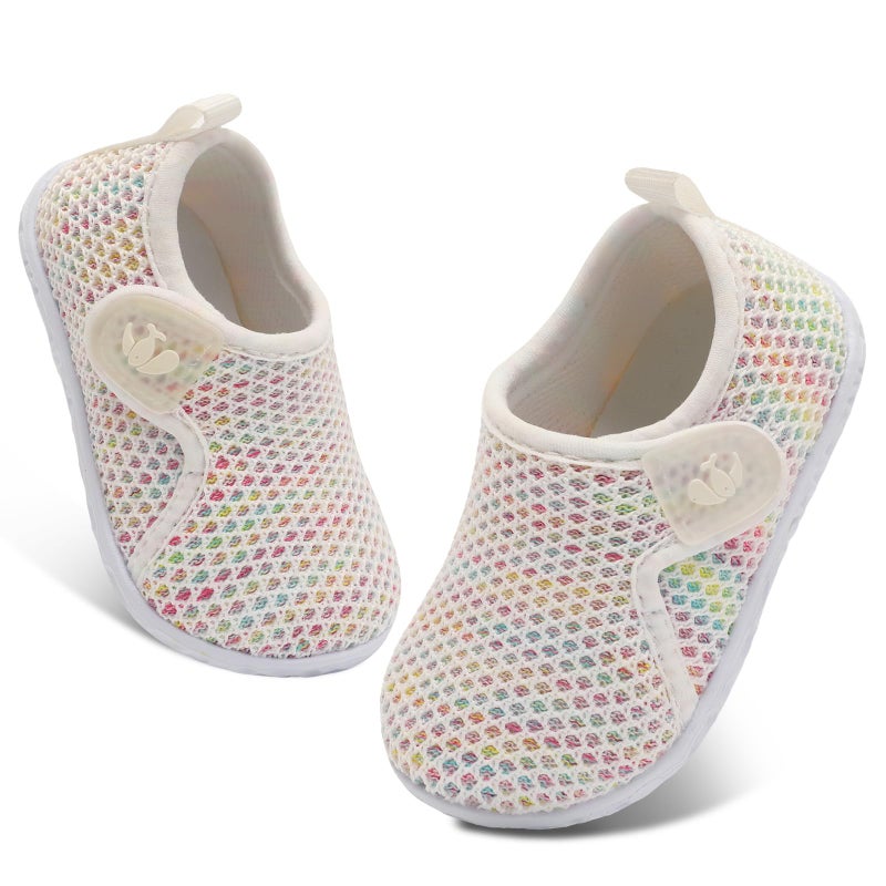FEETCITY Baby Sneakers Boys Girls Slip On Shoes First Walking Crib Shoes Infant Barefoot Shoe - Image 1