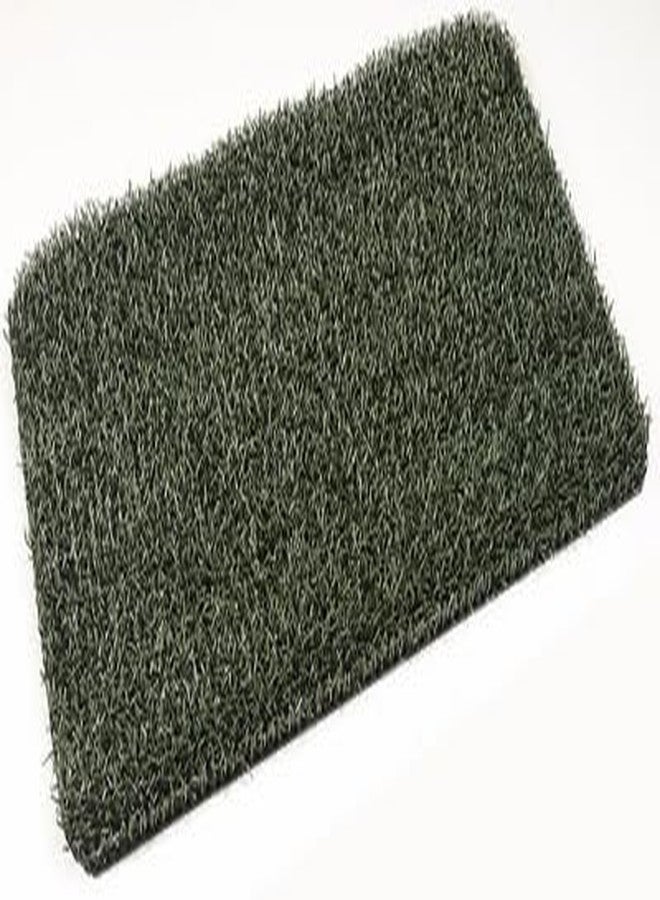Grassworx Modern Black Artificial Grass Doormat 18x30 - Image 4