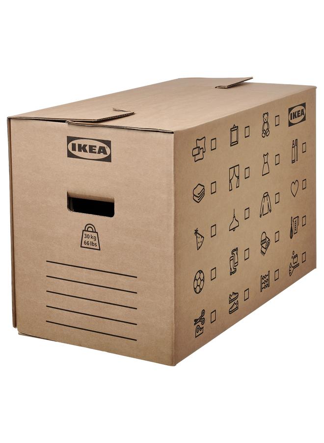 Moving box, brown, 64x34x40 cm/80 l - Image 1
