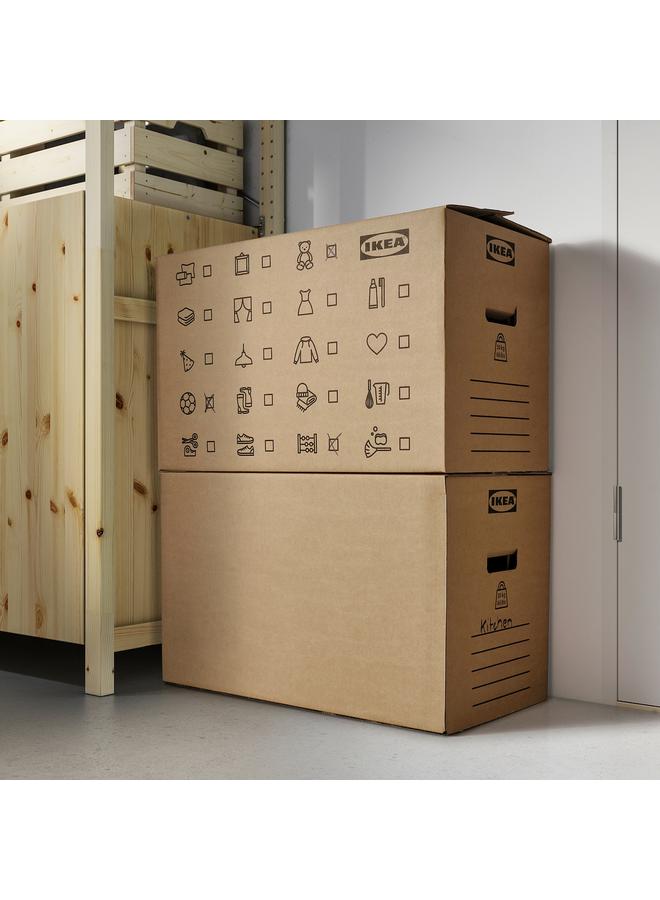 Moving box, brown, 64x34x40 cm/80 l - Image 3