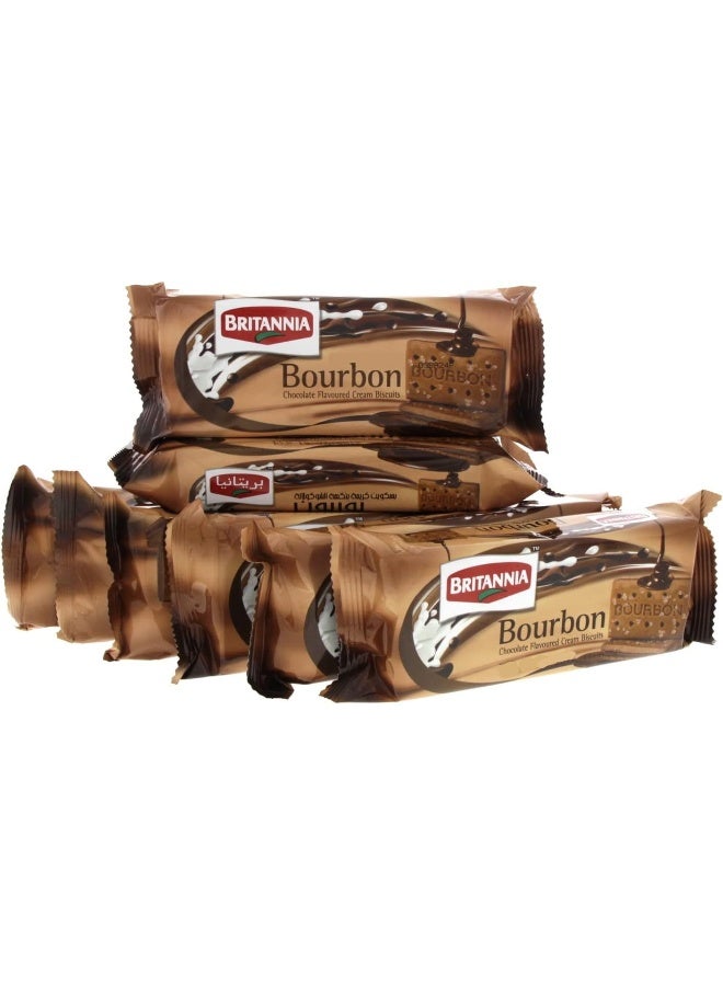 Britannia Britannia Bourbon Cream Biscuits 100G, Pack of 8, 1.0 count  - Image 1