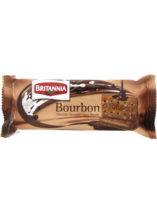Britannia Britannia Bourbon Cream Biscuits 100G, Pack of 8, 1.0 count  - Image 2