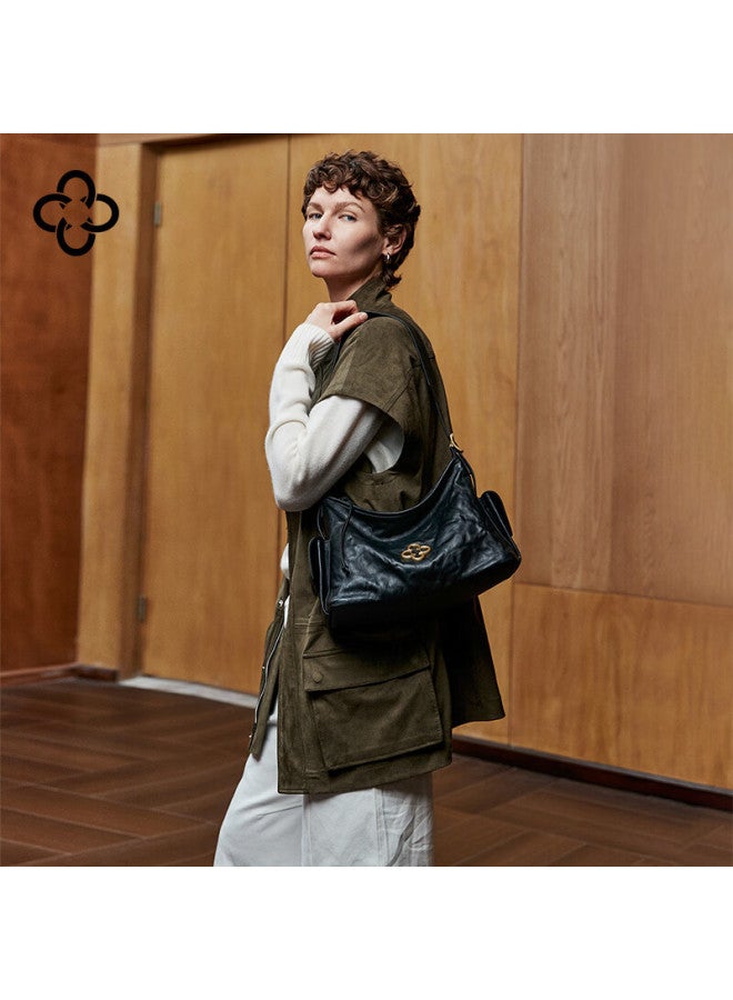 Cassile Women's Tote Bag Vegetable-tanned Cowhide Large Capacity Luxury Hobo Bag Birthday Gift - Image 3