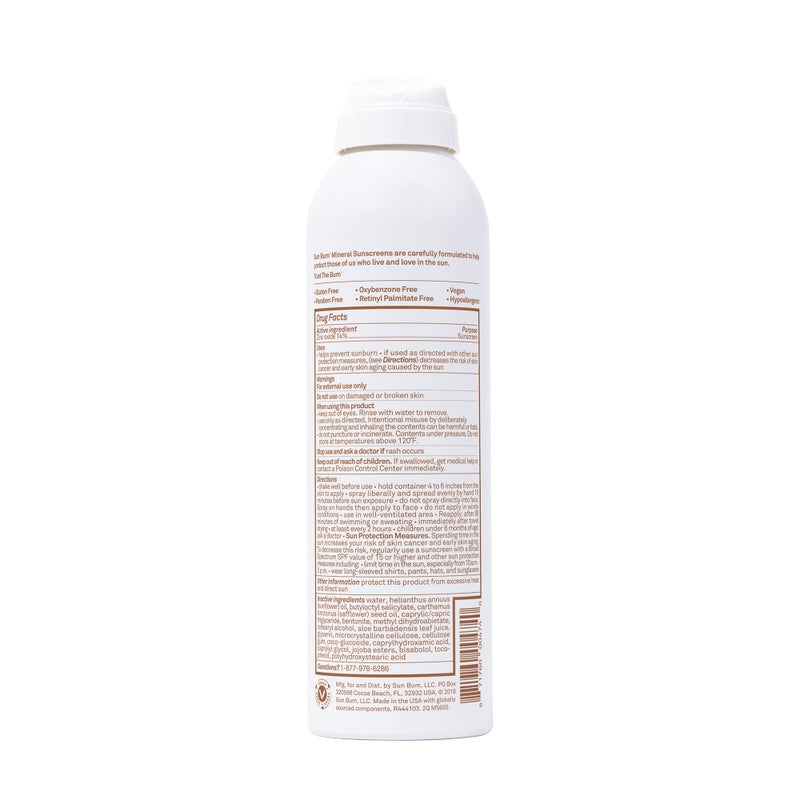 Sun Bum Mineral SPF 30 Sunscreen Body Spray - Water-Resistant Broad Spectrum Moisturizing Sunscreen with Vitamin E - Hawaii 104 Act Compliant (Made without Octinoxate & Oxybenzone) - 6 oz - Image 4