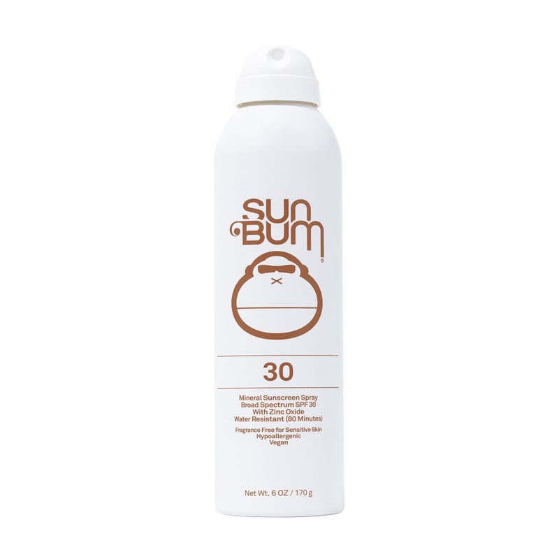 Sun Bum Mineral SPF 30 Sunscreen Body Spray - Water-Resistant Broad Spectrum Moisturizing Sunscreen with Vitamin E - Hawaii 104 Act Compliant (Made without Octinoxate & Oxybenzone) - 6 oz - Image 1