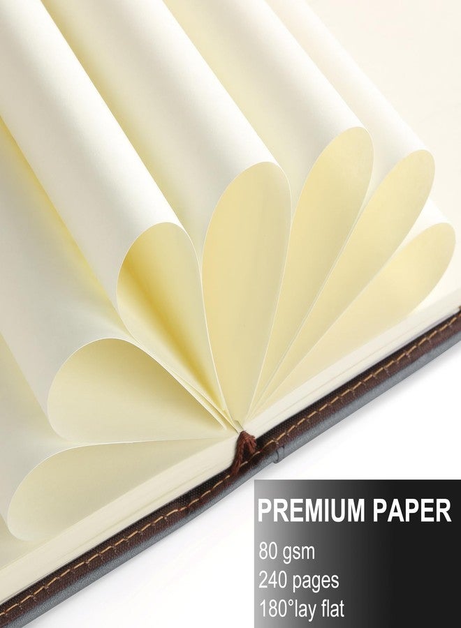 Mousbull Lined Refill Paper for Hardcover Leather Notebook, A5 Refill Page for Refillable Notebook with Pocket, 240 Pages Notebook Paper with Ribbon Bookmark - Image 4
