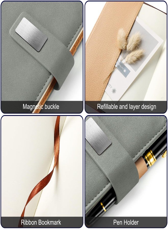 Mousbull Lined Refill Paper for Hardcover Leather Notebook, A5 Refill Page for Refillable Notebook with Pocket, 240 Pages Notebook Paper with Ribbon Bookmark - Image 5