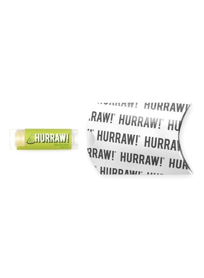 Hurraw! Lime Lip Balm: Organic, Certified Vegan, Cruelty and Gluten Free. Non-GMO, 100% Natural Ingredients. Bee, Shea, Soy and Palm Free. Made in USA - Image 2