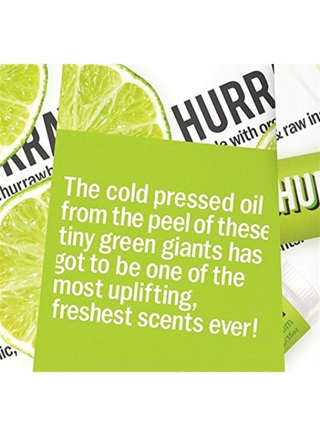 Hurraw! Lime Lip Balm: Organic, Certified Vegan, Cruelty and Gluten Free. Non-GMO, 100% Natural Ingredients. Bee, Shea, Soy and Palm Free. Made in USA - Image 3