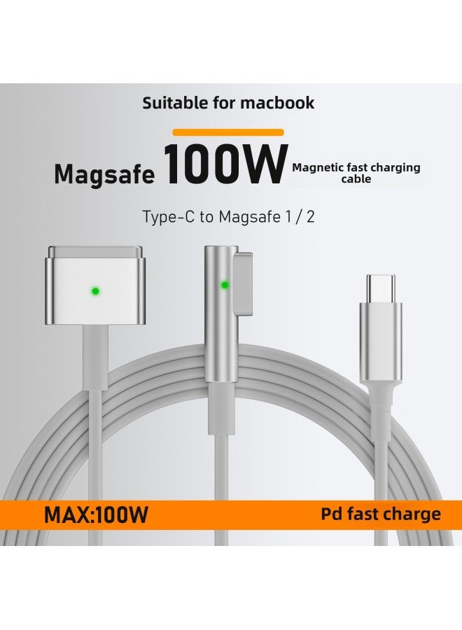 Suitable For Apple MACbook Notebook Computer Typec To MAGsafe2/1pd Decoy Fast Charging Line 100W-Color:Mother C ]  - Image 2