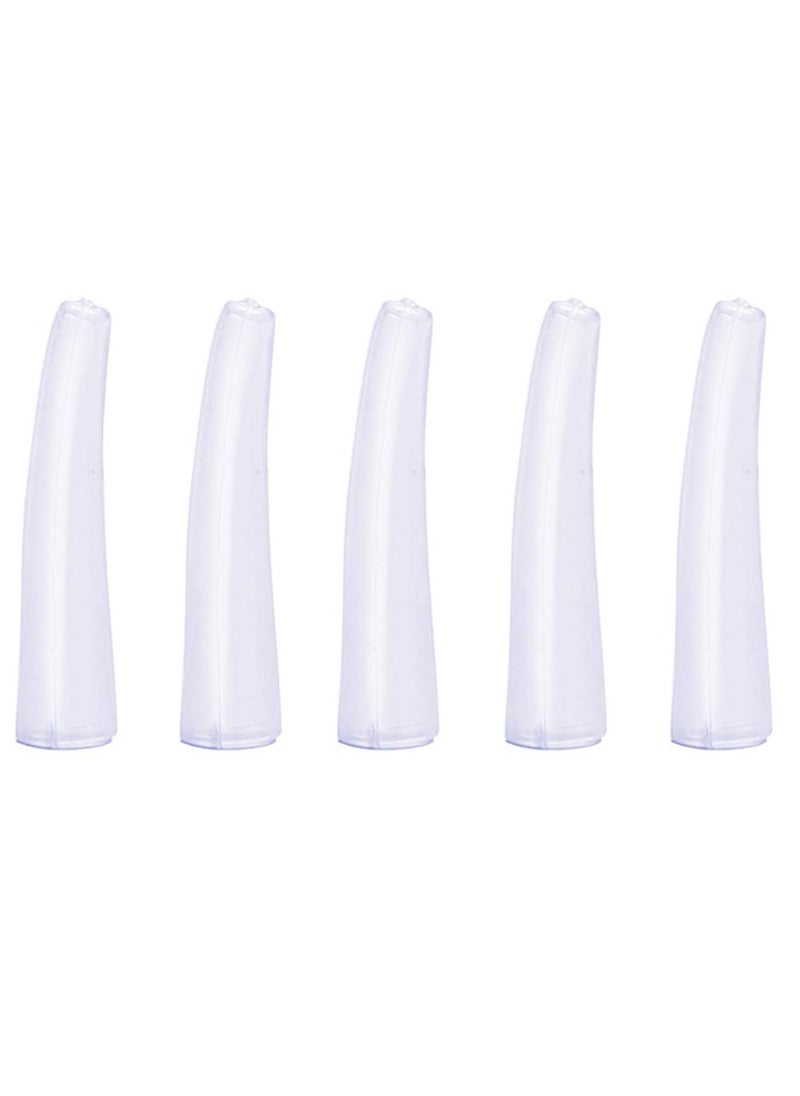 Teensery - 40 Pcs Clear Tweezer Point Protectors Cap Tip Stopper Covers Makeup Beauty Supplies General Size - Image 1