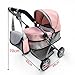 Anano Baby Doll Stroller Pram Adjustable Hood Pushchair Lightweight Foldable Baby Doll Bassinet Stroller for Dolls up to 55cm 22 Includes Storage Basket Shoulder Bag Gift for Girls 3 - Image 4