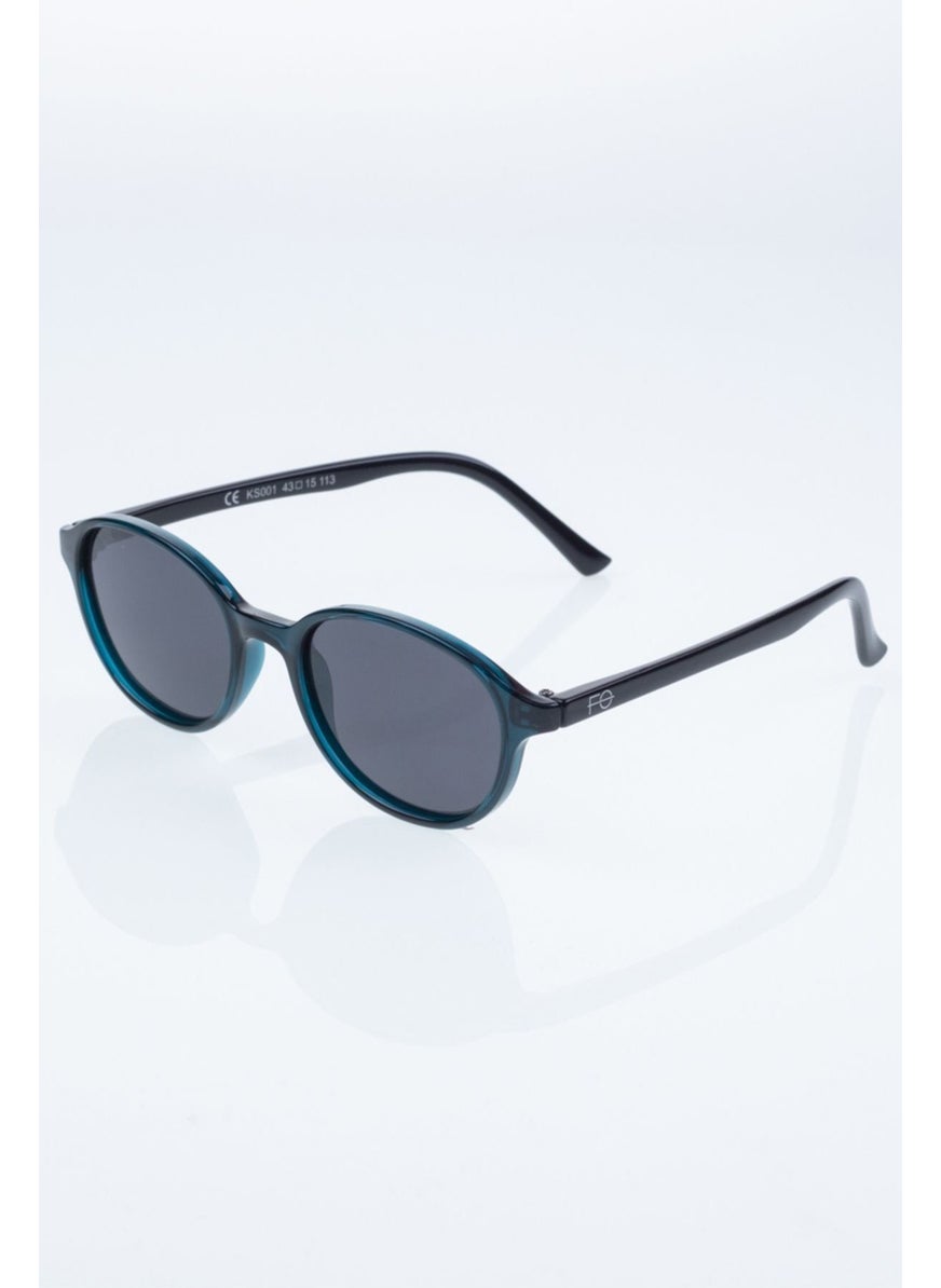 Focus On 2-5 Years Old Dark Turquoise Round Polarized Kids Sunglasses  - Image 4