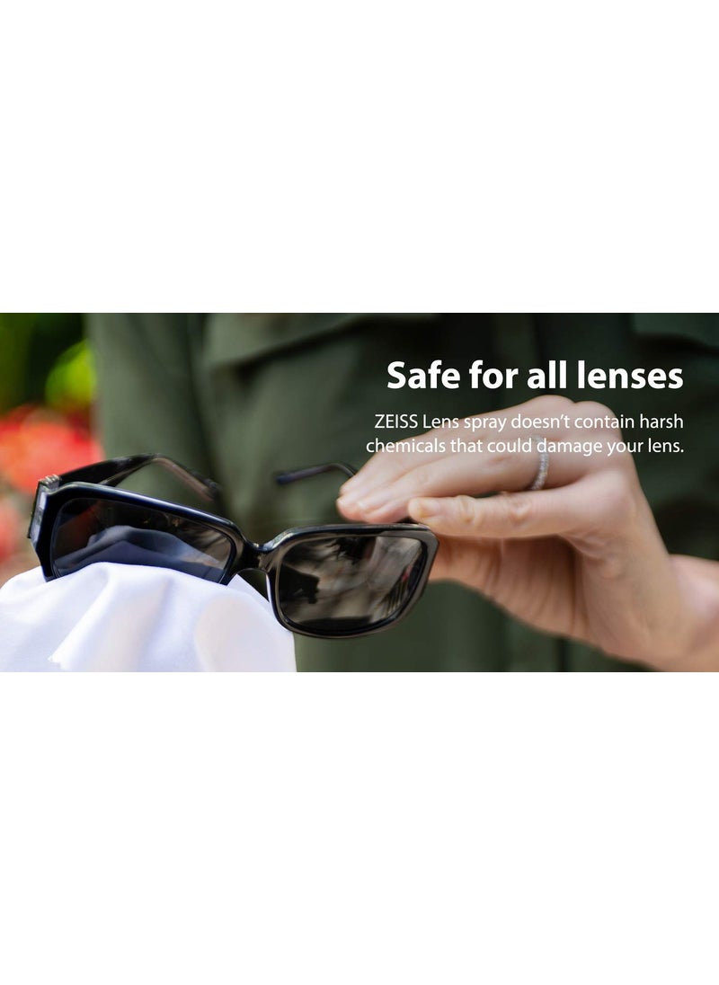 Zeiss ZEISS Lens Cleaning Solution Kit 60ml with Microfiber Cloth Pack of 3 Perfect Lens Cleaner for Spectacles Eyeglasses Sunglasses Camera Lenses and Binoculars  - Image 4