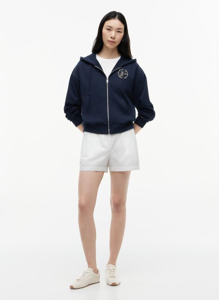 TOMMY HILFIGER Logo Embroidery Zip-Thru Hoody - Image 4