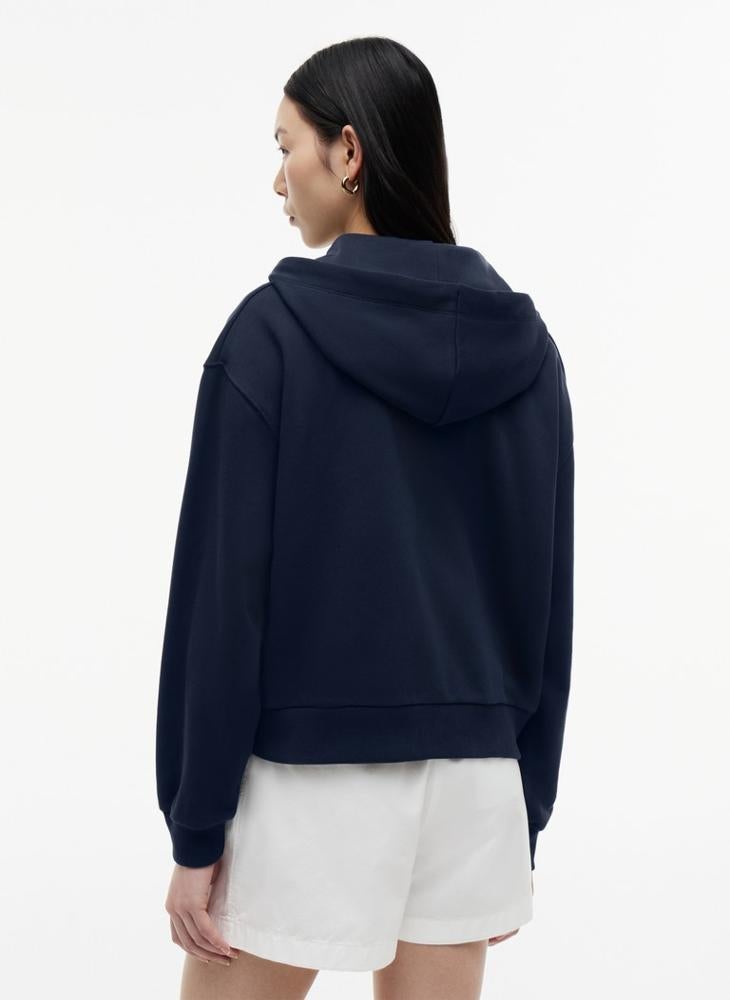 TOMMY HILFIGER Logo Embroidery Zip-Thru Hoody - Image 2
