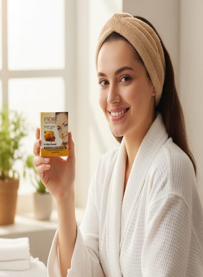 FYORR Honey Facial Katori Peel-Off Wax - Gentle Hair Removal for Face, Upper Lips, Eyebrows & Chin - Smooth, Soft & Glowing Skin | No Strips Needed |100% Skin-Friendly | 80gram - Image 2