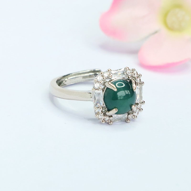 Xinyu Natural Grade A Jade Ring Blue Water Jade Ring Live Broadcast Sale Dropshipping S5052802 - Image 3