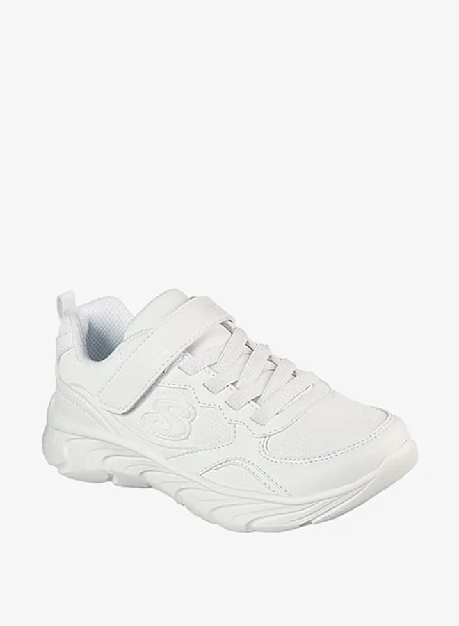سكيتشرز Girls Textured Running Shoes with Hook and Loop Closure - DYNAMIC DASH