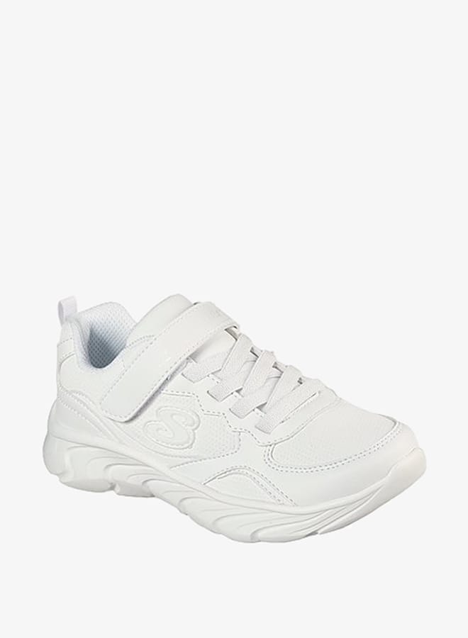 SKECHERS Girls Textured Running Shoes with Hook and Loop Closure - DYNAMIC DASH 