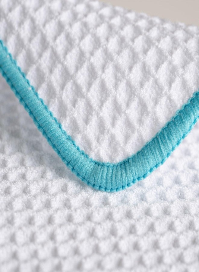 POLYTE Ultra Premium Microfiber Kitchen Dish Cloth Waffle Weave, 6 Pack (12x12 in, White) - Image 2