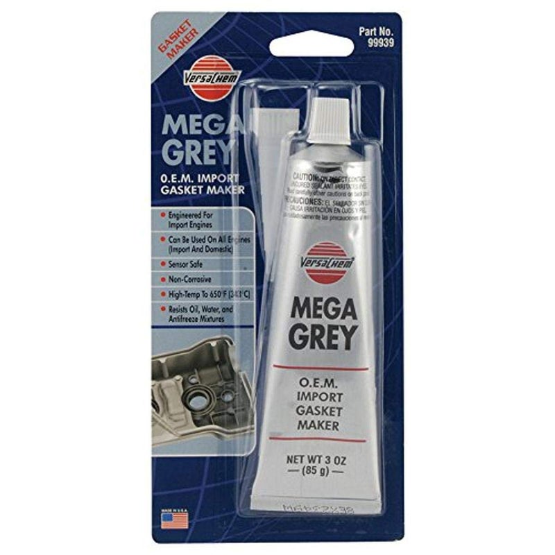 Versachem 99939 Mega Grey OEM Silicone - 3 oz. - Image 2
