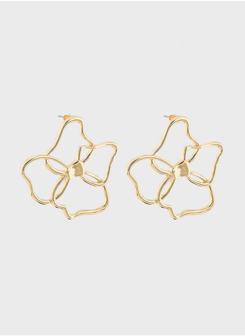 Ginger - Oversized Floral Earrings - Image 1