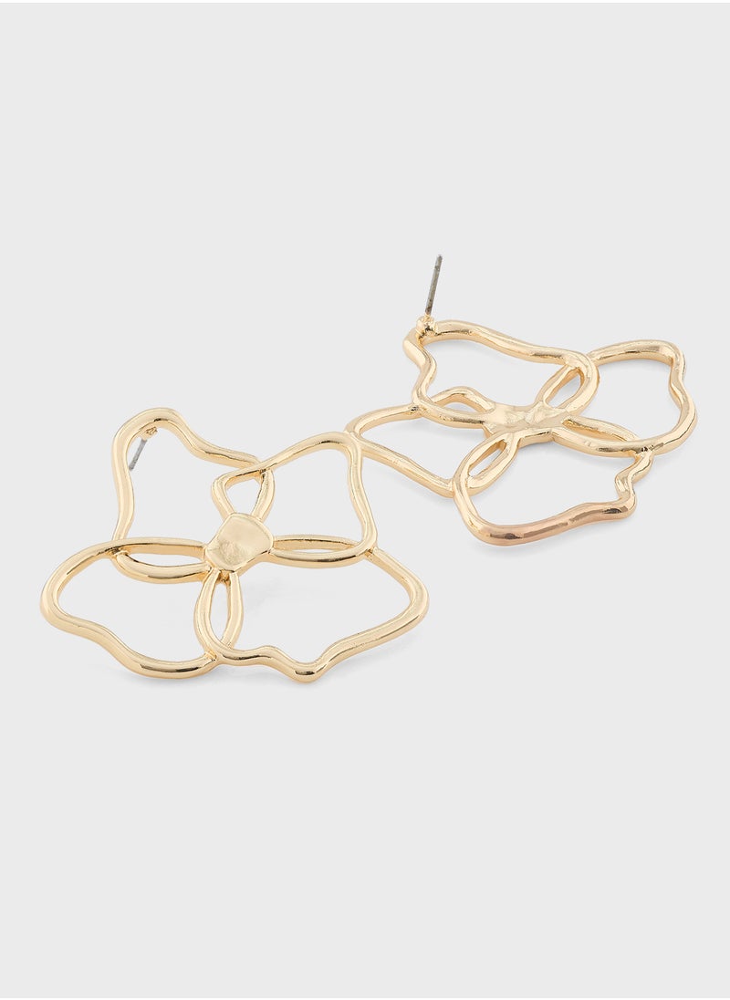 Ginger - Oversized Floral Earrings - Image 1
