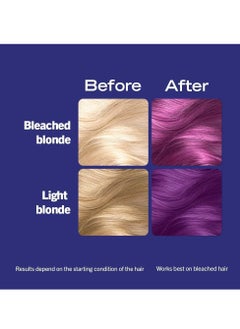 Schwarzkopf LIVE Urban Metallics Vibrant Long Lasting Permanent Purple Hair Dye Infused with Coconut Oil for Shiny Hair Amethyst Chrome U69  - Image 3