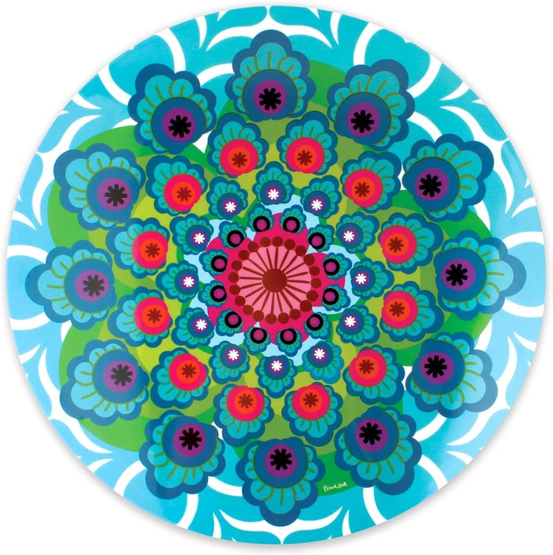 French Bull Raj Lazy Susan Round Rotating Melamine Serving Platter - 15-inch - Image 1