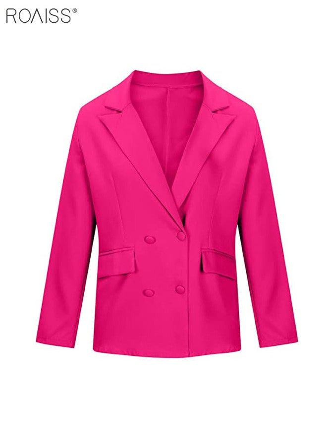 Women's Casual Business Blazer Fashion Casual Solid Color Office Coat Classic Lapel Button Open Placket Coat - pzsku/ZD5E474D7863510760D75Z/45/_/1696903439/5081e0e0-044c-4b0f-ac33-f9a65989bc4f