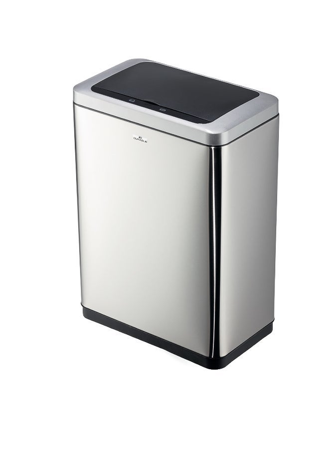 Durable Touchless Sensor Waste Bin | 40 L (2×20 L) Double Compartment, Stainless-Steel Anti-Fingerprint Body, Soft-Close Lid, Rectangular Kitchen & Office Bin, Made in Germany - Image 1