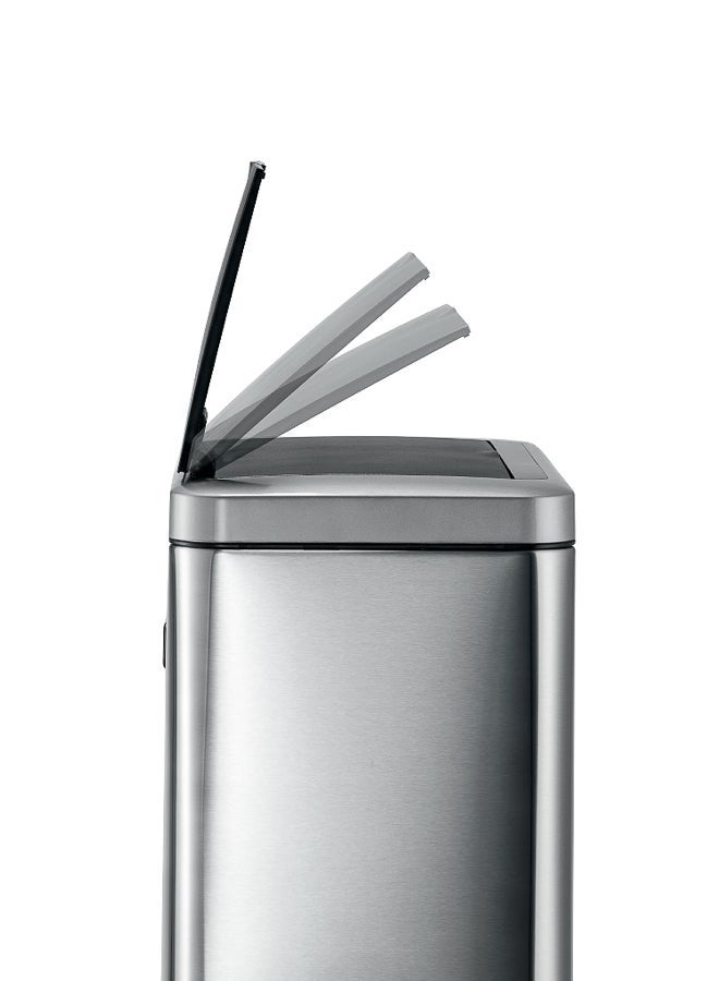 Durable Touchless Sensor Waste Bin | 40 L (2×20 L) Double Compartment, Stainless-Steel Anti-Fingerprint Body, Soft-Close Lid, Rectangular Kitchen & Office Bin, Made in Germany - Image 4
