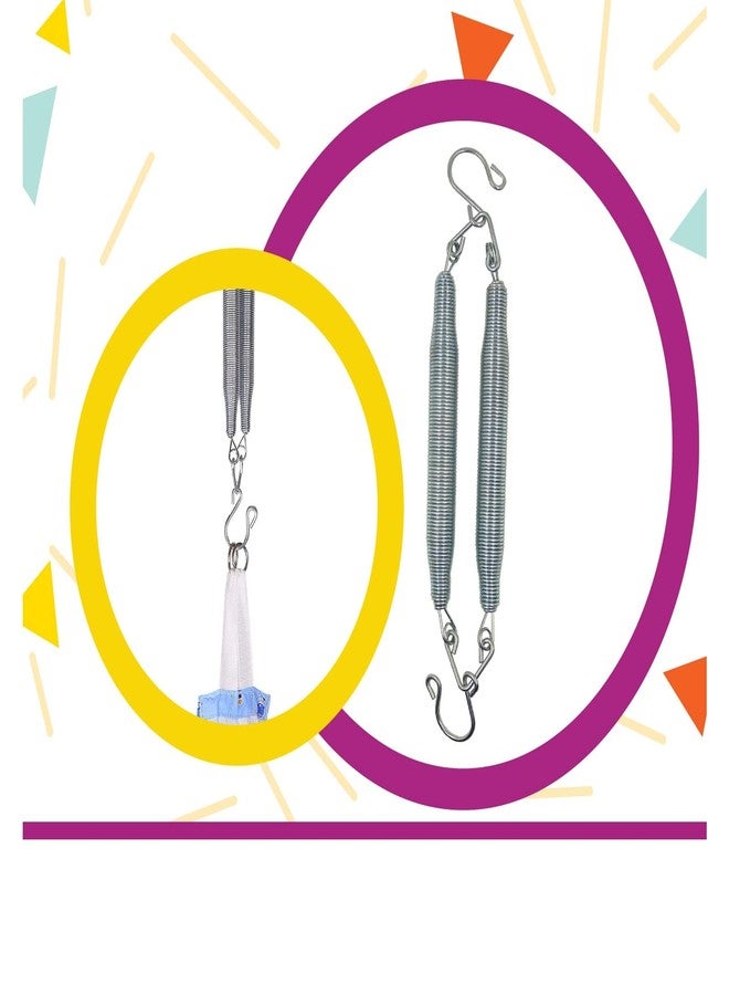 VParents Spring for Baby Cradle Swing Infant jhula Stainless Steel Straight Spring for Hanging Cralde,Thottil Kambi Hook Jhoola Palna Upto 15KG (Straight Spring) - Image 4