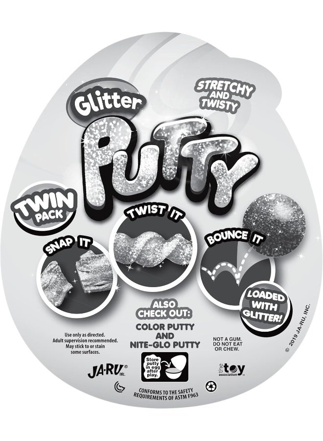 جا-رو  مجموعة المعجون المتوهجة في الظلام والجليتر والنيون - Image 1