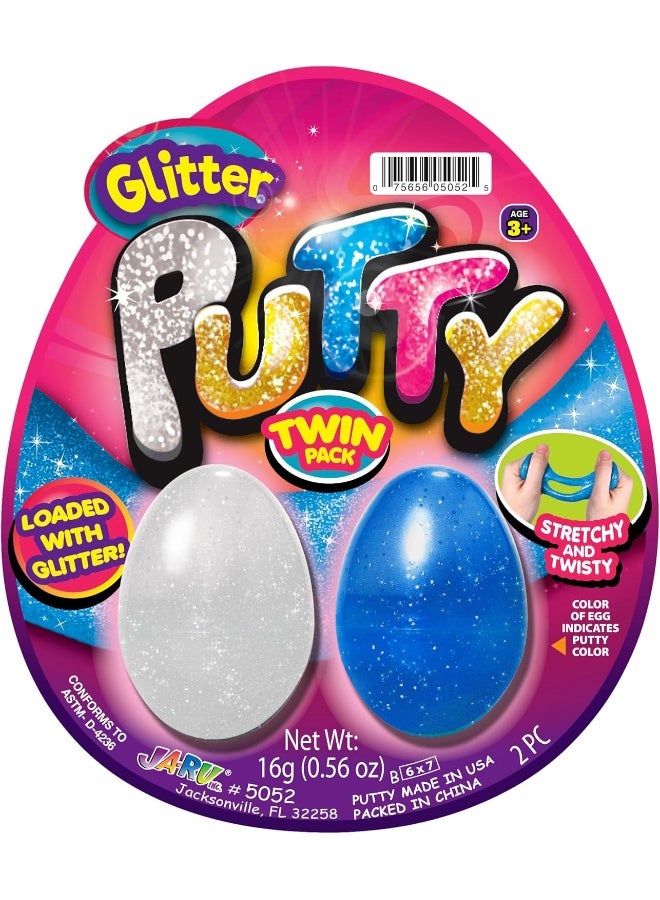 جا-رو  مجموعة المعجون المتوهجة في الظلام والجليتر والنيون - Image 2