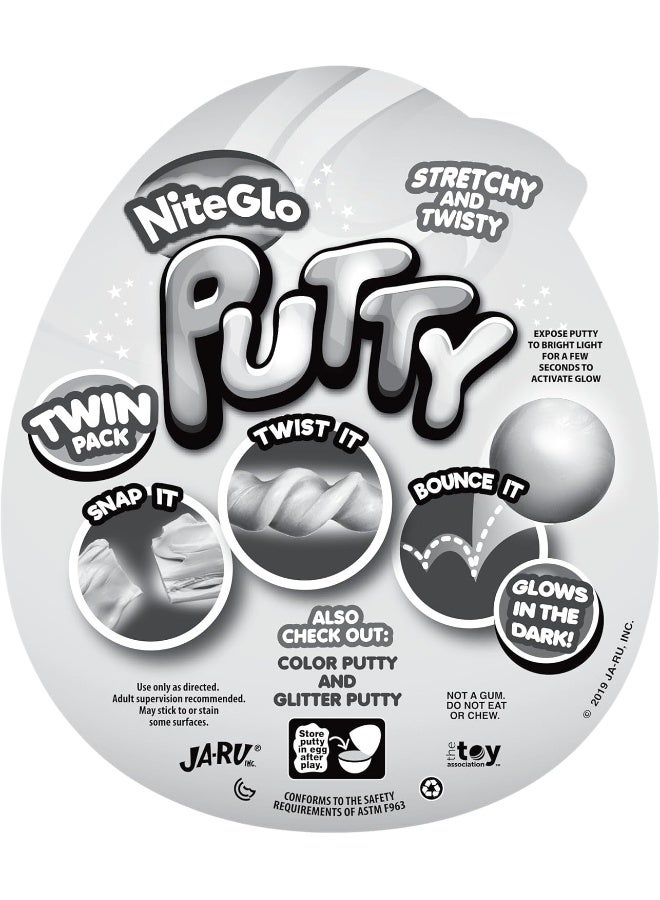 جا-رو  مجموعة المعجون المتوهجة في الظلام والجليتر والنيون - Image 4