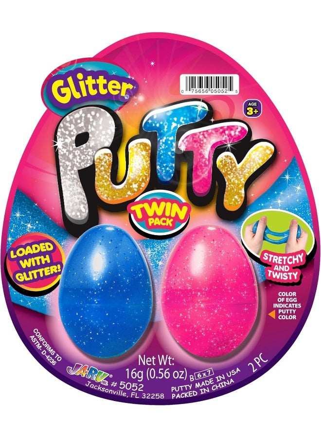 جا-رو  مجموعة المعجون المتوهجة في الظلام والجليتر والنيون - Image 5