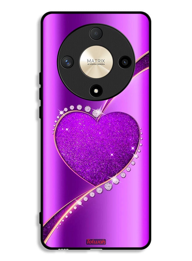 Tolwak Honor X9b Protective Case Cover Glitter Heart - Image 1